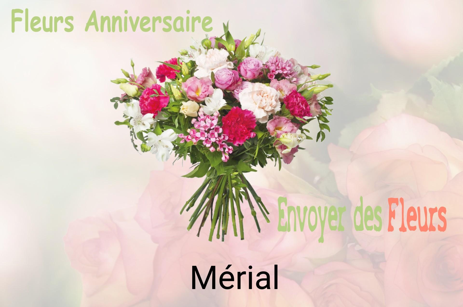 Bouquet de fleurs d’anniversaire livré à Mérial